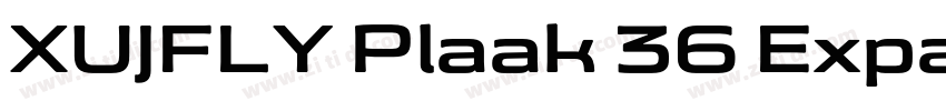 XUJFLY Plaak 36 Expa字体转换